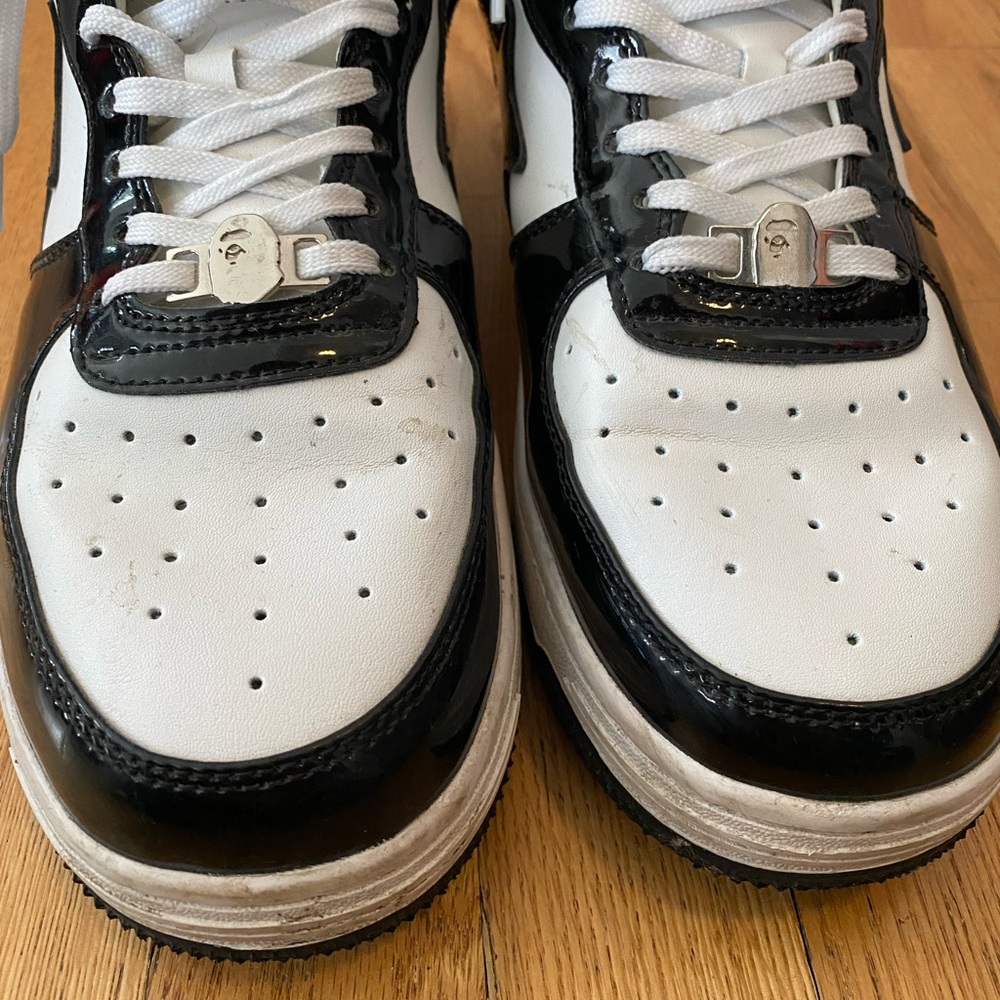 Bape Men's Sneakers in Black and White - Picture 3 of 10
